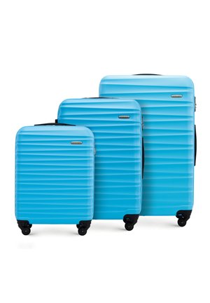 LUGGAGE SET FROM ABS - Valise à roulettes - blue
