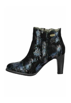 High heeled ankle boots - azur