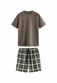 Unselected, stone green check