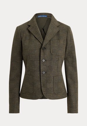Polo Ralph Lauren, WOOL‑COTTON GLEN CHECK BLAZER - Блейзър - anthracite
