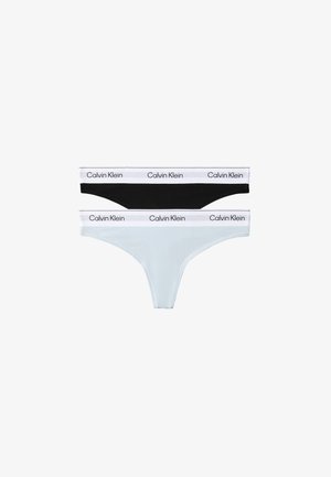 Calvin Klein Underwear, 2 PACK ICON - Tanga - black/plein air
