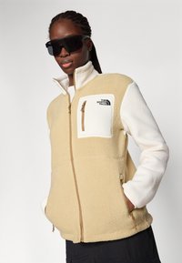 The North Face YUMIORI FULL ZIP - Fleece jacket - khaki stone/white dune/utility brown