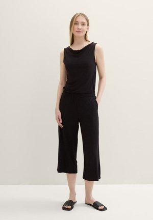 TOM TAILOR, OVERALLS - Jumpsuit - deep black