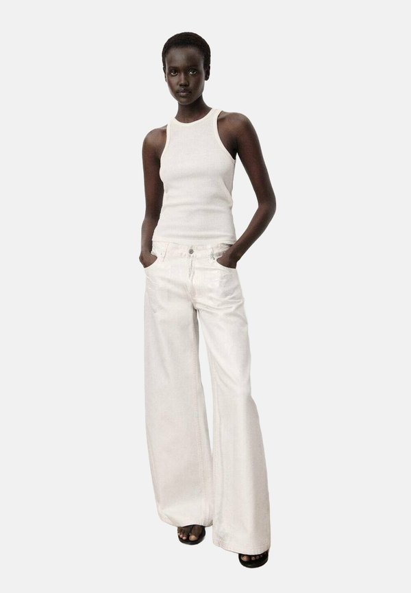 MED VIDE OG FINISH - Wide Leg - sølv2