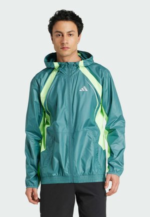 adidas Performance Veste coupe-vent - preloved teal   lime burst