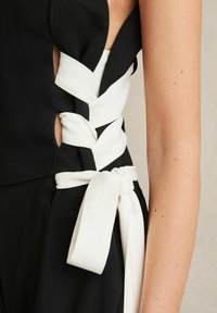 Reiss SIDE WIDE-LEG - Kezeslábas - navy/white