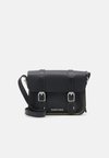 7" LEATHER SATCHEL - Keresztpántos táska - black