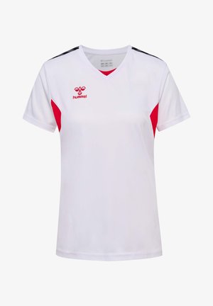 Hummel AUTHENTIC - Sport T-Shirt - white true red