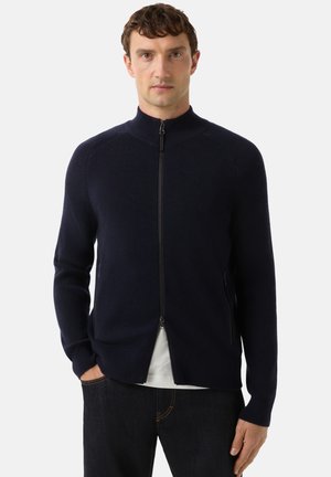 Strickjacke - navy blau