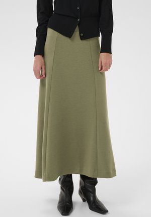 PARI VINCENT - Falda acampanada - dusty olive
