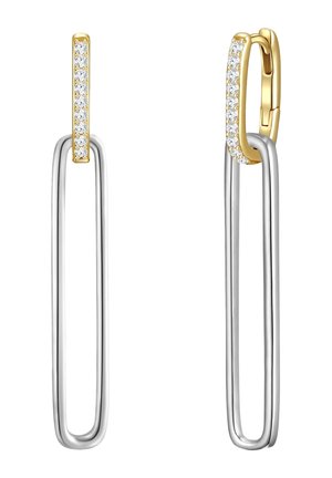 Boucles d'oreilles - silberfarben und gelbgoldfarben