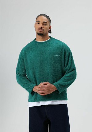 Fleece trui - green