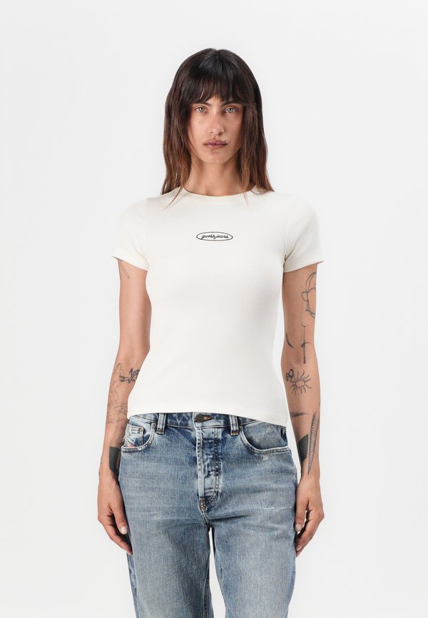 SLIM - Basic T-shirt - sandy shore