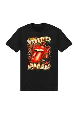 Henry Tiger, THE ROLLING STONES - TONGUE AND STARS - T-shirt print - black