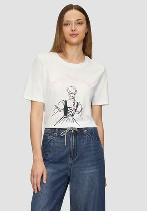 s.Oliver T-shirt imprimé - weiß