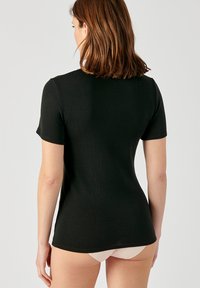 Damart FINITION  - Camiseta estampada - noir