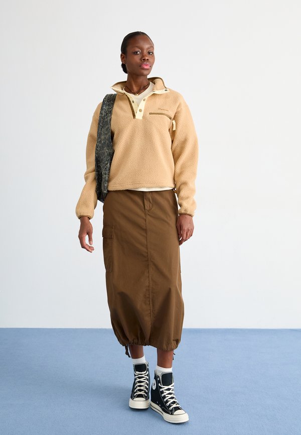 HELVETIA™ CROPPED HALF SNAP - Fleece jumper - canoe2