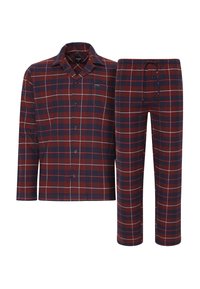 Unselected, plaid deep cranberry