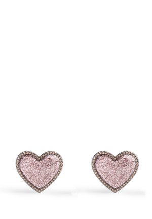 GLITTER BUBBLE STUD - Ohrringe - dark pink