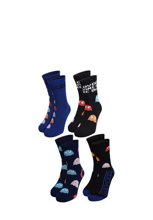 4 PACK PAC-MAN - Socken - schwarz/blau