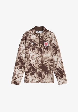 FC ST. PAULI AUFWÄRM - Sporto klubų atributika - espresso brown white