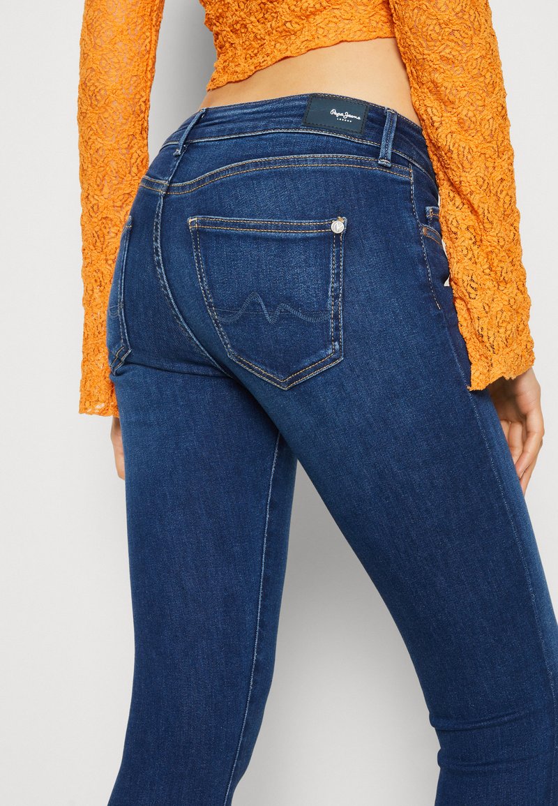 Jeans Femme Pepe Jeans Pixie - Coupe Skinny, Taille Moyenne, élastique, 5 Poches
