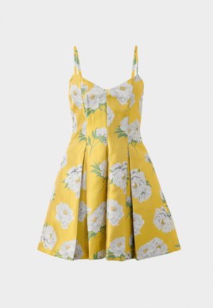 ISABELLE SCOOP FLARE MINI DRESS - Nappali ruha - yellow