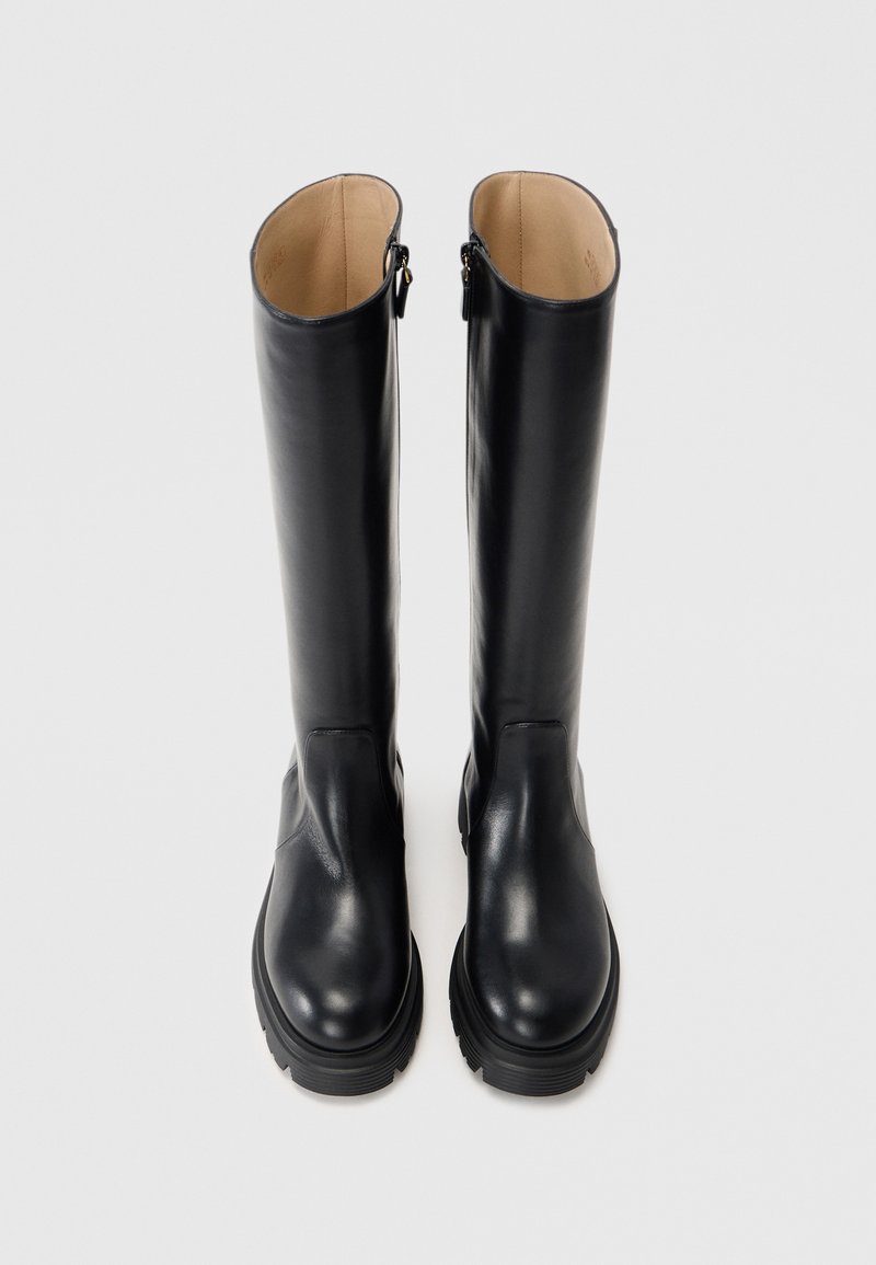 Bottines Talons Stuart Weitzman - Taille 35.5 - Cuir Noir - Occasion