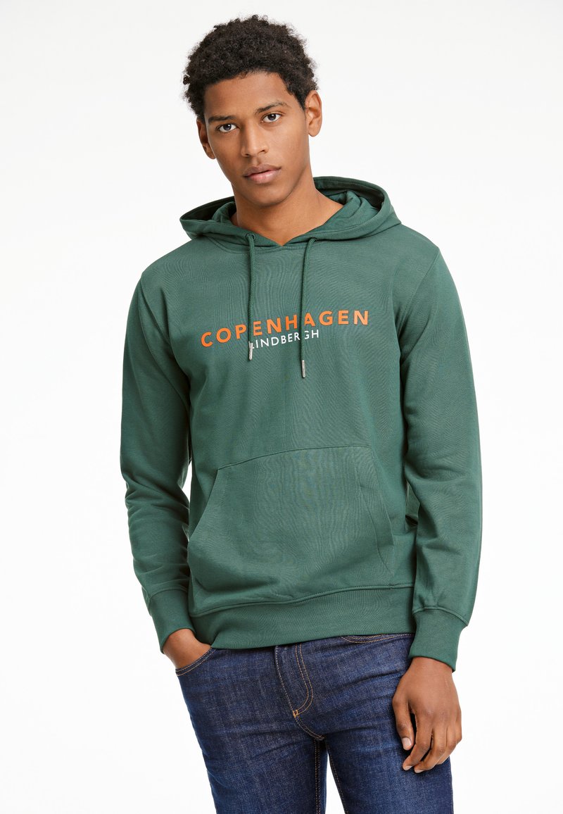 Lindbergh COPENHAGEN - Jersey con capucha - tanne