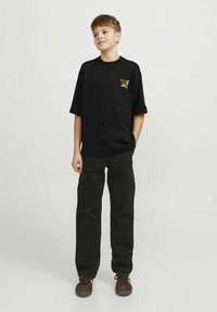 Jack & Jones Junior - Marškinėliai su spaudiniu - black Miniatiūros vaizdas 1