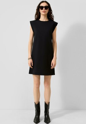 QS, KLEID - T-Shirt-Kleid - schwarz