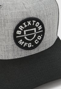 Brixton CREST SNAPBACK UNISEX - Kapa - heather grey/black