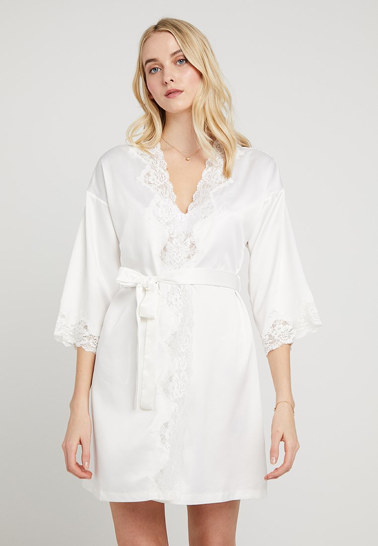 Lauren Ralph Lauren KIMONO ROBE Dressing gown ivory/nude Zalando