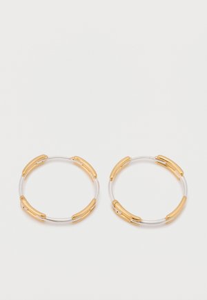SIGNATURE MEDIUM HOOP EARRINGS - Brincos - gold-coloured