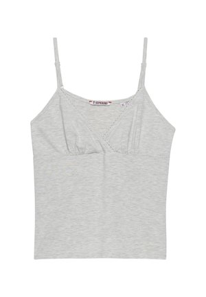 Superdry & Co, ATHLETIC ESSENTIALS TRIM  - Top - glacier grey marl