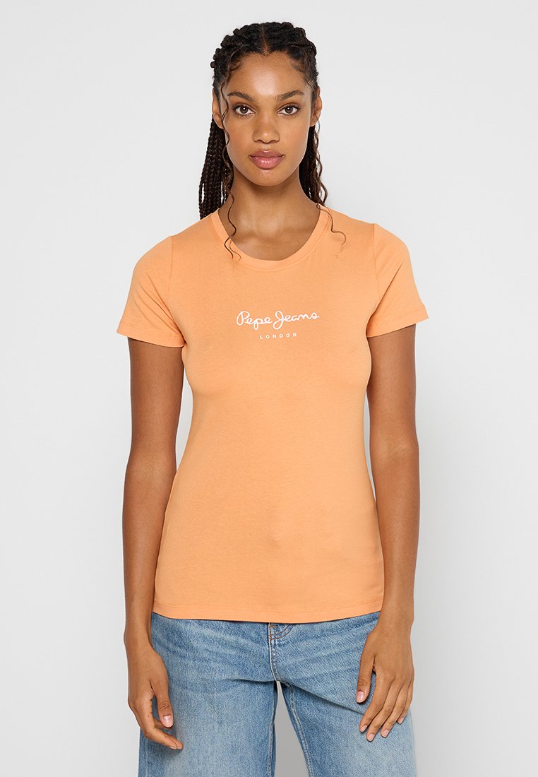 Pepe Jeans T-shirt print oranje