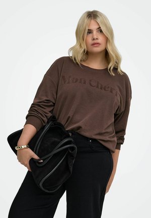 ONLY Carmakoma SWEATSHIRTS CARVIOLETTA SWEATSHIRT - Sweatshirt - coffee bean