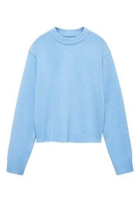 Mango Strickpullover - light blue