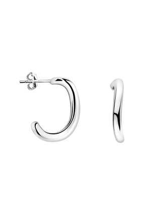 CURVED - Örhänge - silver coloured
