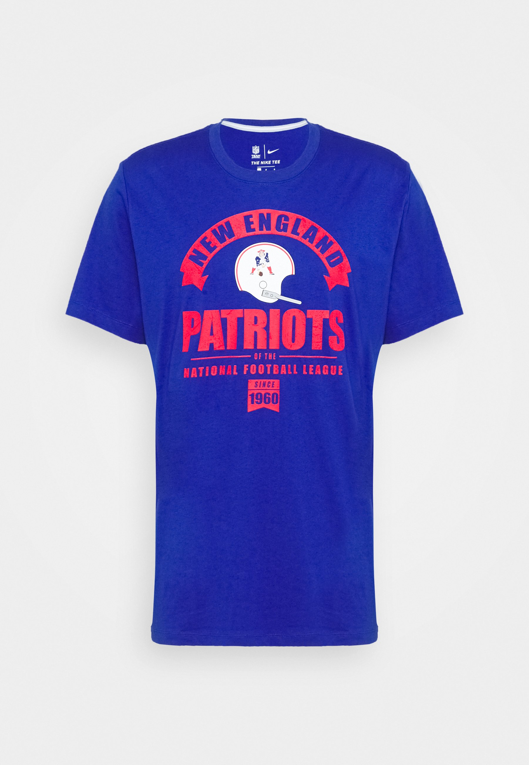 Nike Performance Nfl New England Patriots Historic Tri Blend Print T Shirt Old Royal Zalando Co Uk