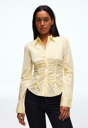 GATHERED - Blúzka so zapínaním na gombíky - yellow