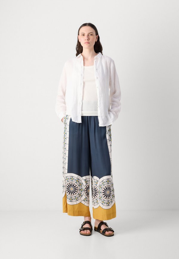 PANTS ELASTIC WAISTBAND WIDE LEG PRINTED - Trousers2