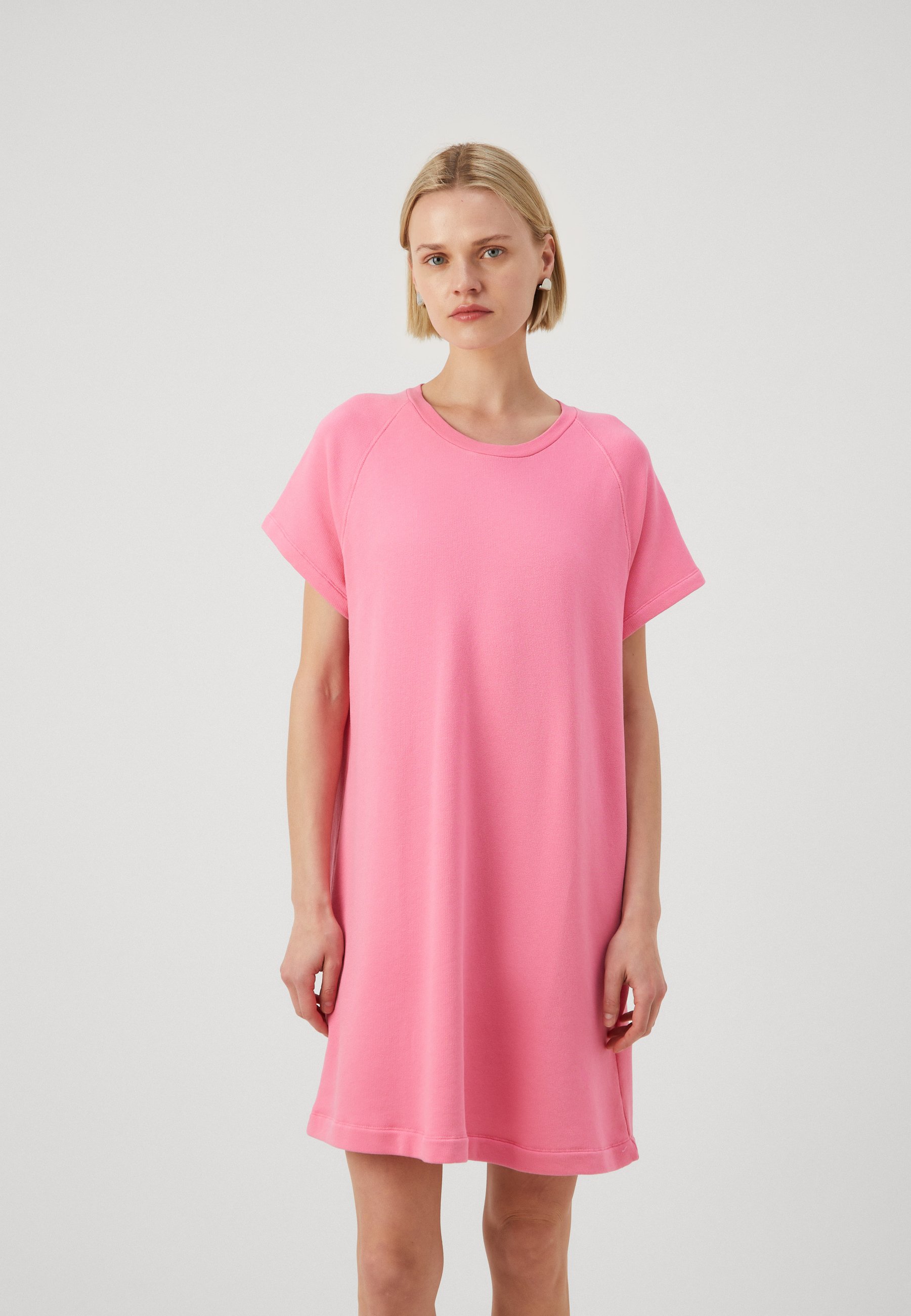 american vintage pink dress Vintage 60s Bubble Gum Pink Babydoll Dress , Size