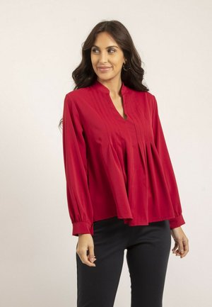 PLISSÉE OANA - Blouse - rouge