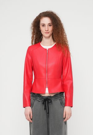 ONLSARAMY JACKET - Kunstlederjacke - barbados cherry