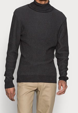 Strickpullover - mottled dark grey