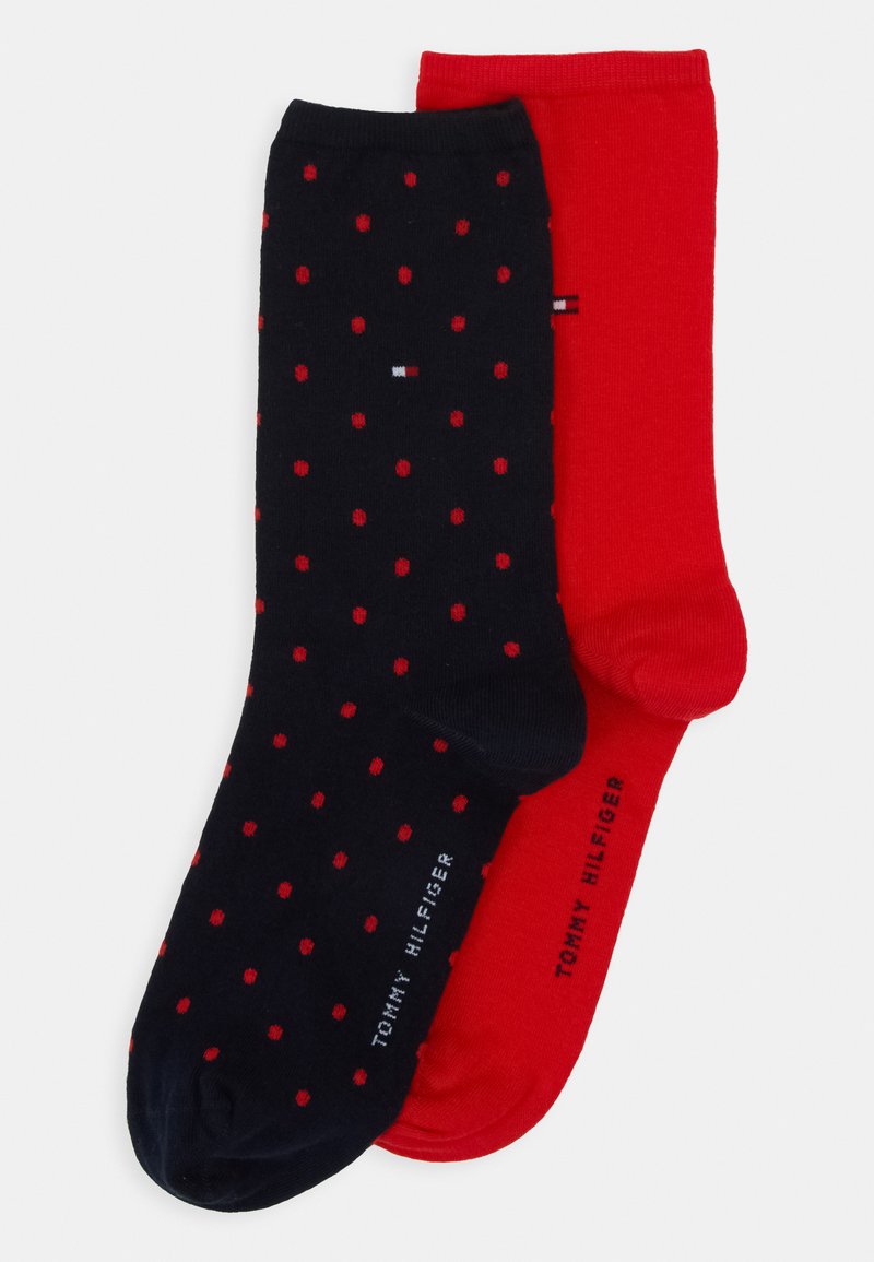Tommy Hilfiger WOMEN 2 PACK - Calcetines - red/navy