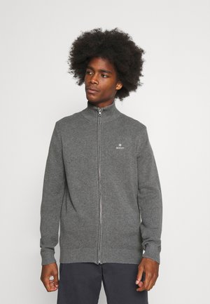 ZIP - Vest - dark grey melange