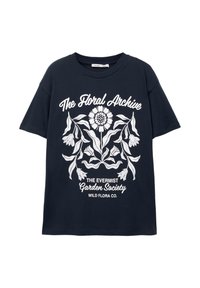 FLORAL - T-shirt imprimé - dark blue