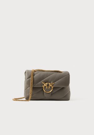 LOVE PUFF CLASSIC BAG - Soma ar siksnu pāri ķermenim - grigio asfalto/gold-coloured